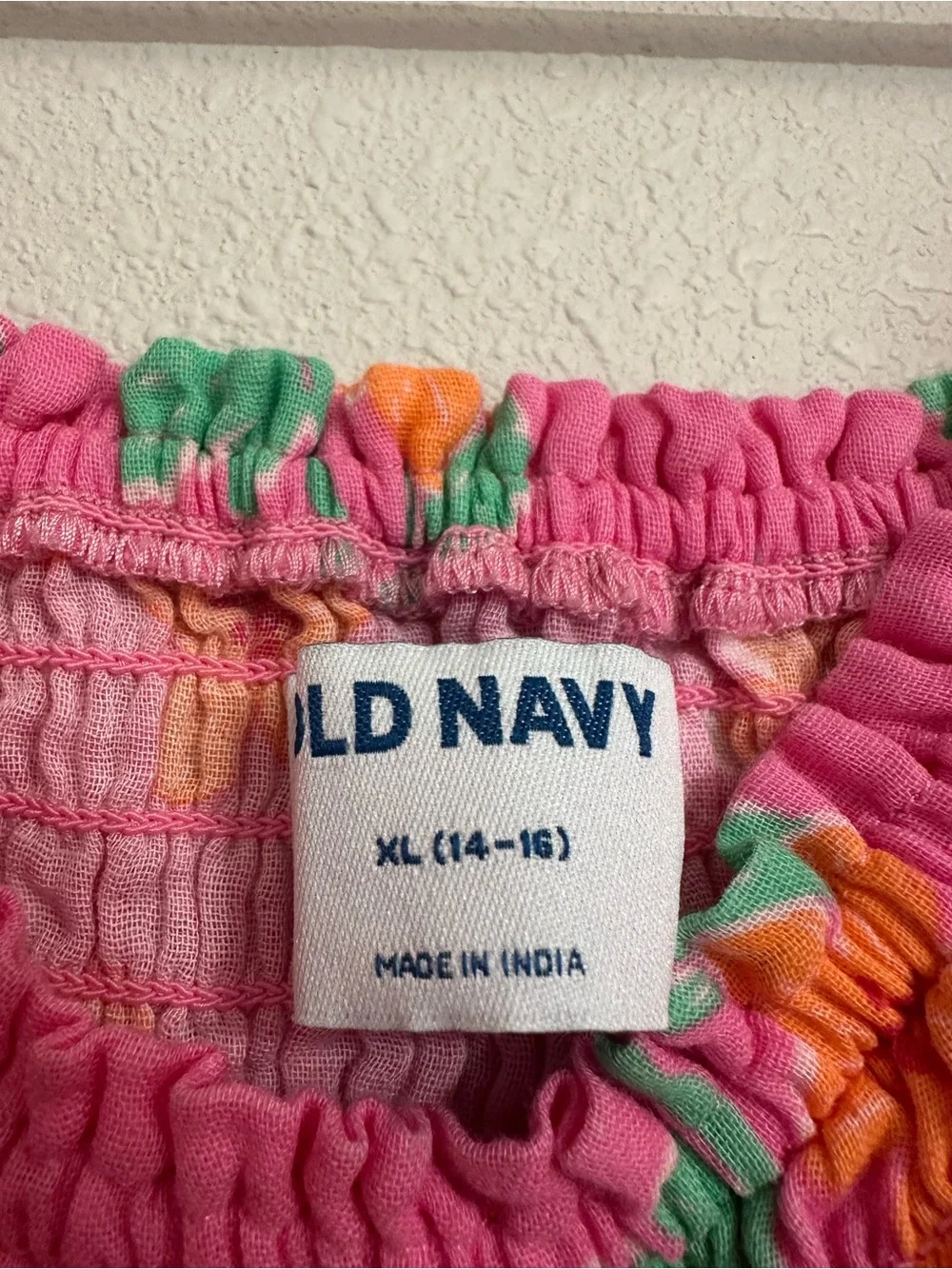 Old Navy Pink Floral Flutter-Sleeve Sundress